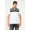 Polo tricolore sportswear  Homme Blanc, Gris, Noir