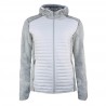 Veste bi -matière femme à capuche avec doudoune et polaire