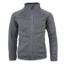 Veste polaire Peak Mountain enfant  en maille coloris Gris