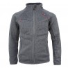 Veste polaire Peak Mountain enfant  en maille coloris Gris