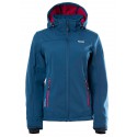Blouson Softshell imperméable femme bleu pétrole