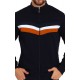 Sweat zippé outdoor homme Marine/blanc/camel