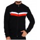 Sweat zippé outdoor homme Noir/blanc/Rouge