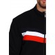Sweat zippé outdoor homme Noir/blanc/Rouge