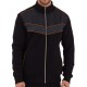 Veste homme outdoor bi-matière matelassée noir/Gris