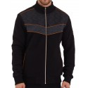 Veste homme outdoor bi-matière matelassée noir/Gris
