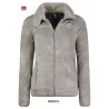 Veste polaire douce cocooning Geographical norway Gris clair