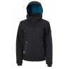 Blouson Softshell imperméable femme Noir/Bleu canard