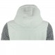 Veste Tri-matières femme Blanche capuche amovible