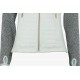 Veste Tri-matières femme Blanche capuche amovible