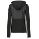 Veste outdoor à capuche, multi- matière femme Noir