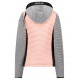 Veste femme doudoune et polarshell  Noir et Rose poudré