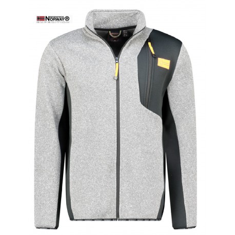 Veste polaire bi-matière chinée /polarshell Homme GEONORWAY