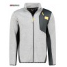 Veste polaire bi-matière chinée /polarshell Homme gris clair GEONORWAY