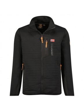 Veste polaire bi-matière membrane polarshell Homme Noire GEONORWAY