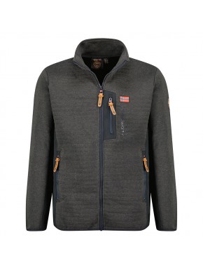 Veste polaire bi-matière membrane polarshell Homme Gris GEONORWAY
