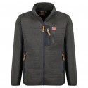 Veste polaire bi-matière membrane polarshell Homme Gris GEONORWAY