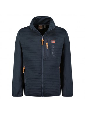 Veste polaire bi-matière membrane polarshell Homme Marine GEONORWAY