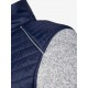Veste polaire hybride AULP homme , matelassée/ chinée Homme gris clair/marine                     
