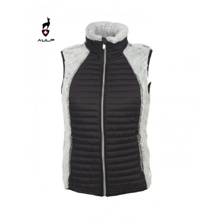 Gilet bi-matière sans manche  Femme  bicolore